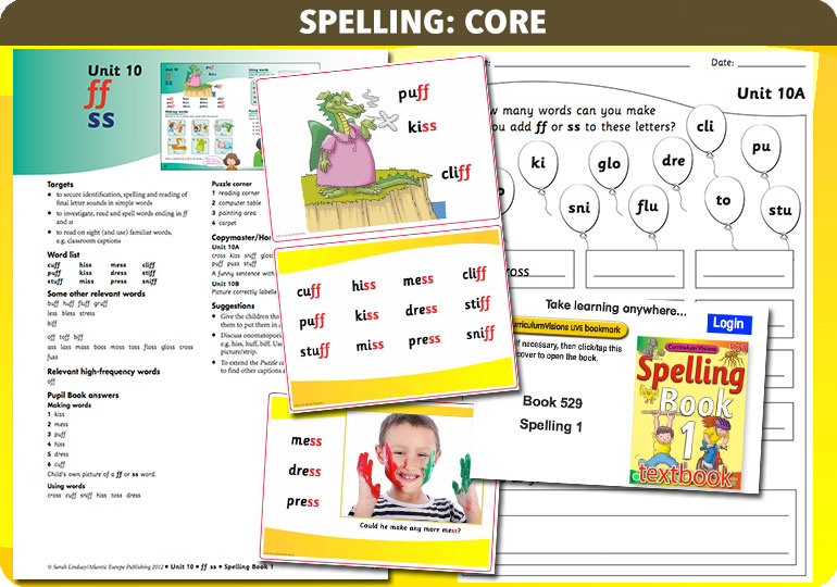 Curriculum Visions teacher year 1 year 2 literacy english resource