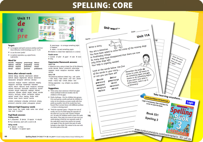 Curriculum Visions teacher year 3 ks2 literacy english resource