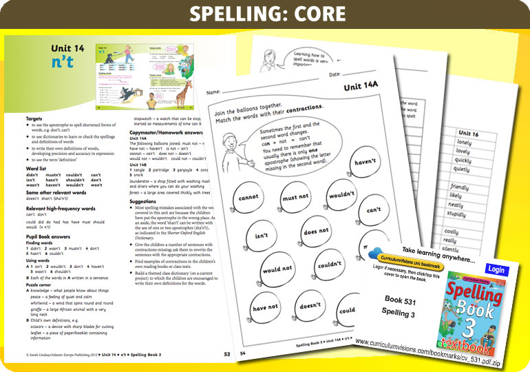 Curriculum Visions teacher year 3 ks2 literacy english resource