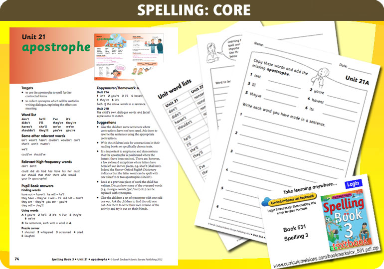 Curriculum Visions teacher year 3 ks2 literacy english resource