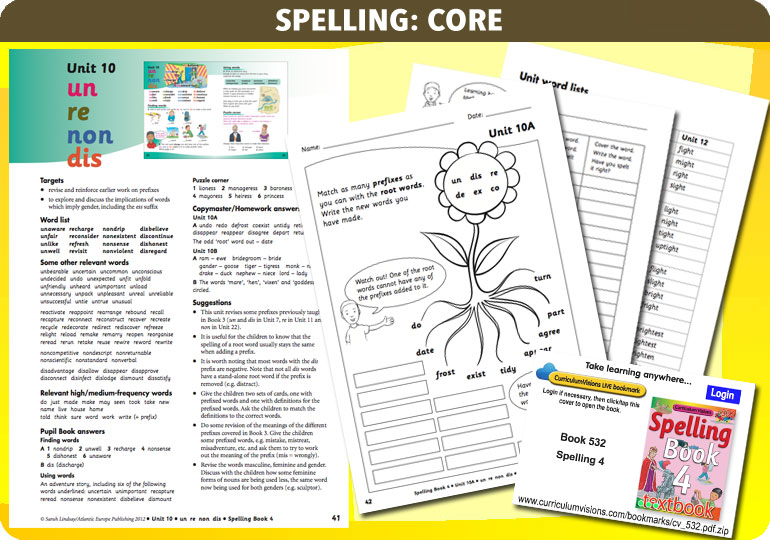 Curriculum Visions teacher year 4 ks2 literacy english resource