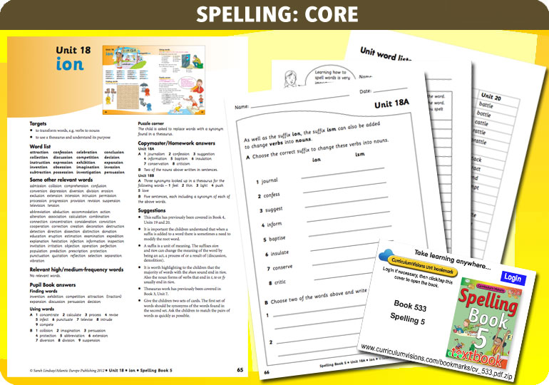 Curriculum Visions teacher year 5 ks2 literacy english resource