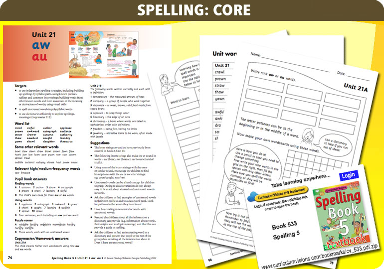 Curriculum Visions teacher year 5 ks2 literacy english resource