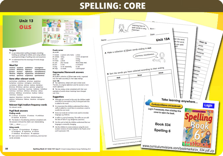 Curriculum Visions teacher year 6 ks2 literacy english resource