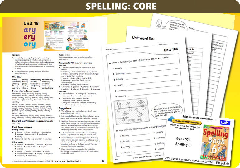 Curriculum Visions teacher year 6 ks2 literacy english resource