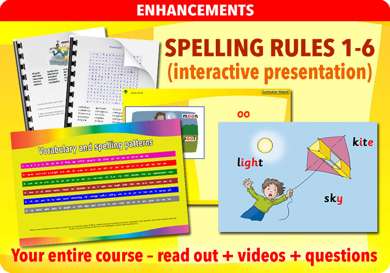 Curriculum Visions teacher spelling and vocabulary literacy english resource