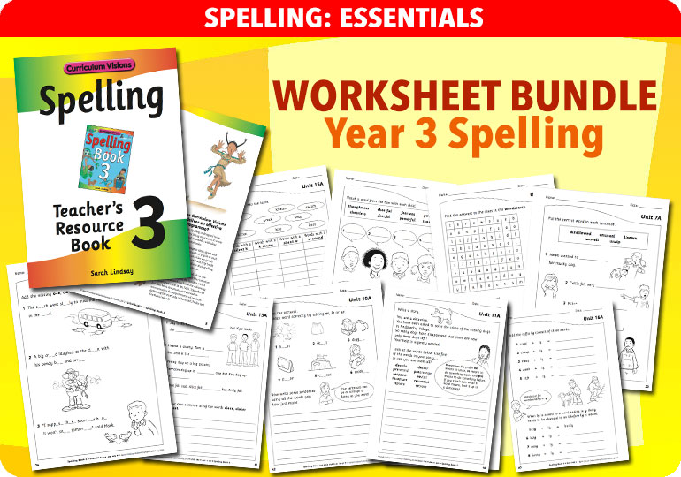 Curriculum Visions teacher spelling and vocabulary literacy english resource