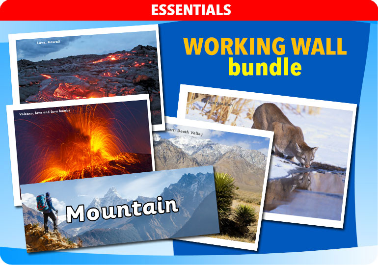 Curriculum Visions teacher mountain, volcanoes and earthquakes geography resource