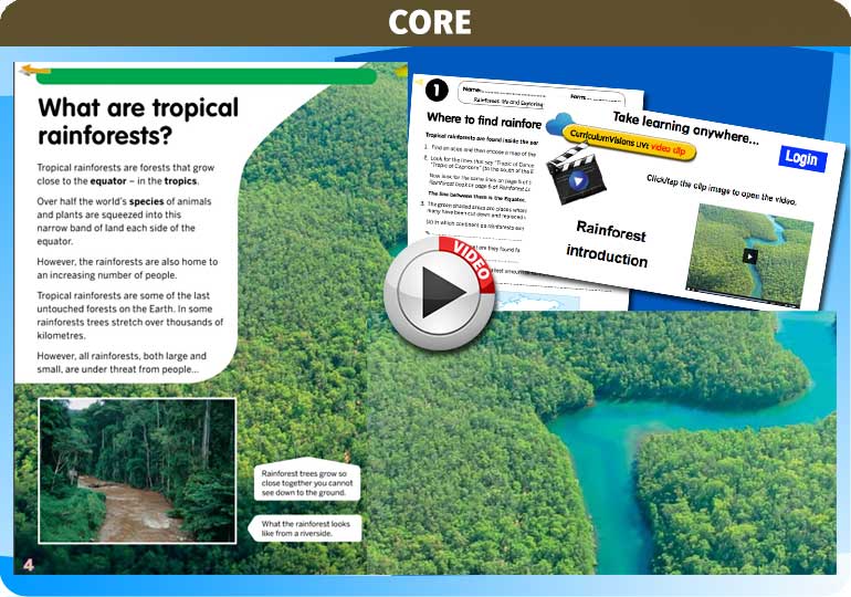 Curriculum Visions teacher rainforest geography resource