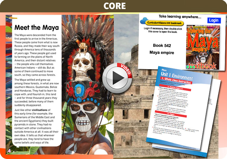 Curriculum Visions teacher maya and aztecs history resource