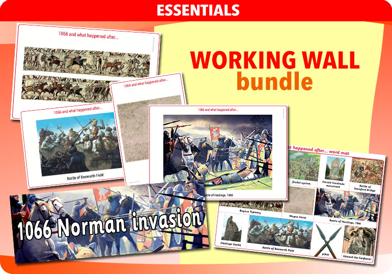 Curriculum Visions teacher 1066 battle of hastings normans norman conquest norman invasion castles medieval times middle ages history resource