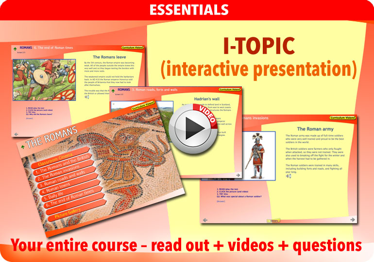 Curriculum Visions teacher ancient romans in britain ancient rome history resource