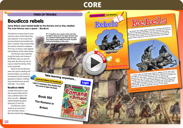 Curriculum Visions teacher ancient romans in britain ancient rome history resource