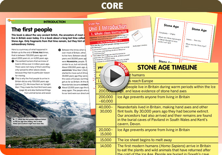 Curriculum Visions teacher the stone age history resource