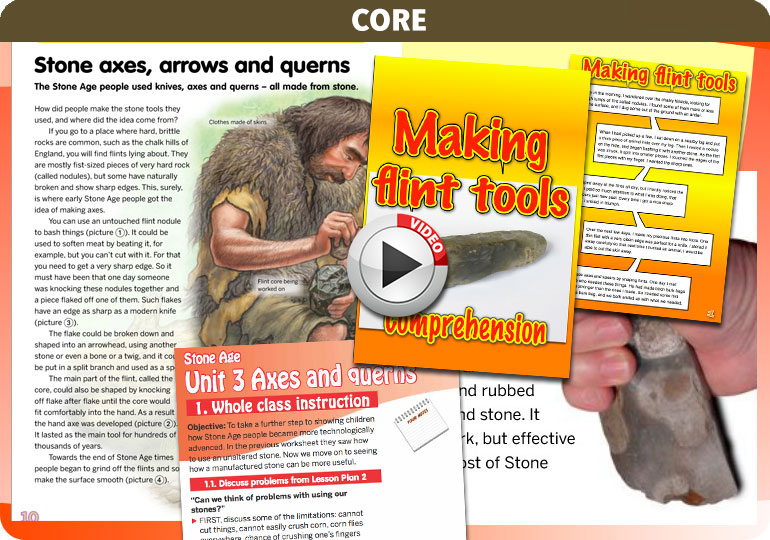 Curriculum Visions teacher the stone age history resource