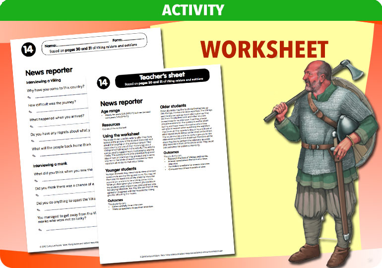 Curriculum Visions teacher the vikings viking raiders and settlers history resource