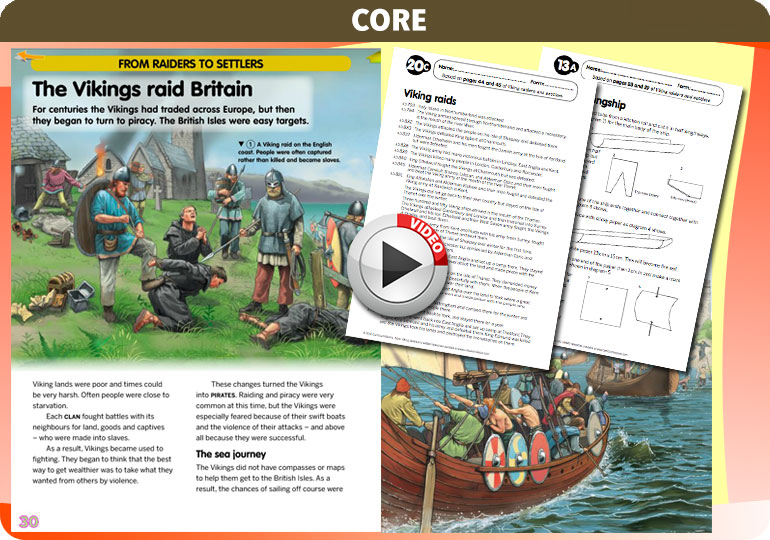 Curriculum Visions teacher the vikings viking raiders and settlers history resource