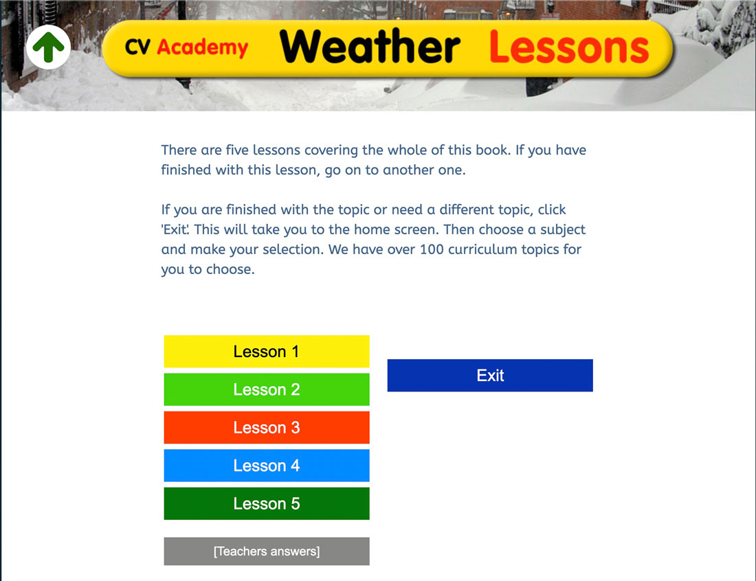 Lesson listing and worksheets