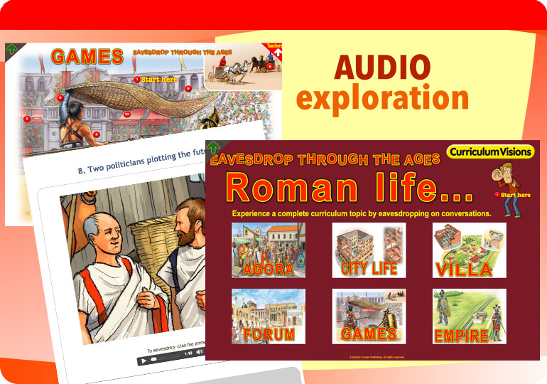 Audio exploration: Eavesdrop on Romans