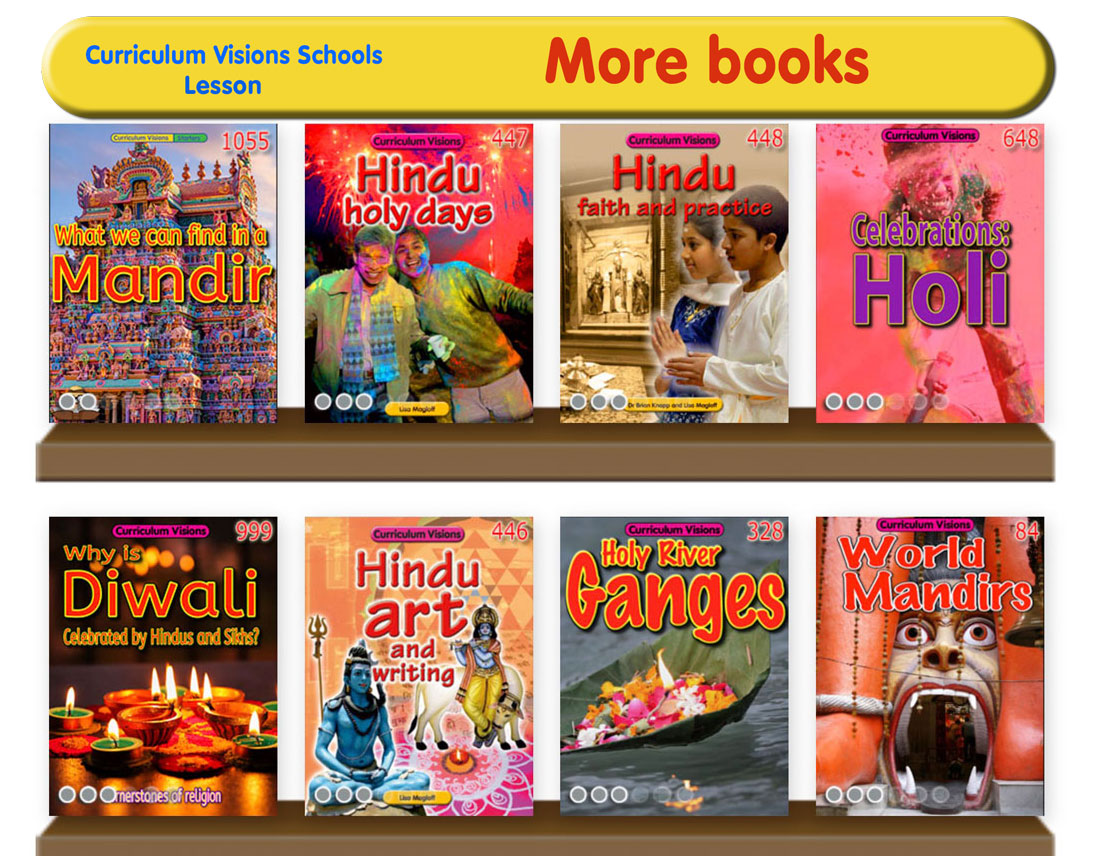 Curated library shelves