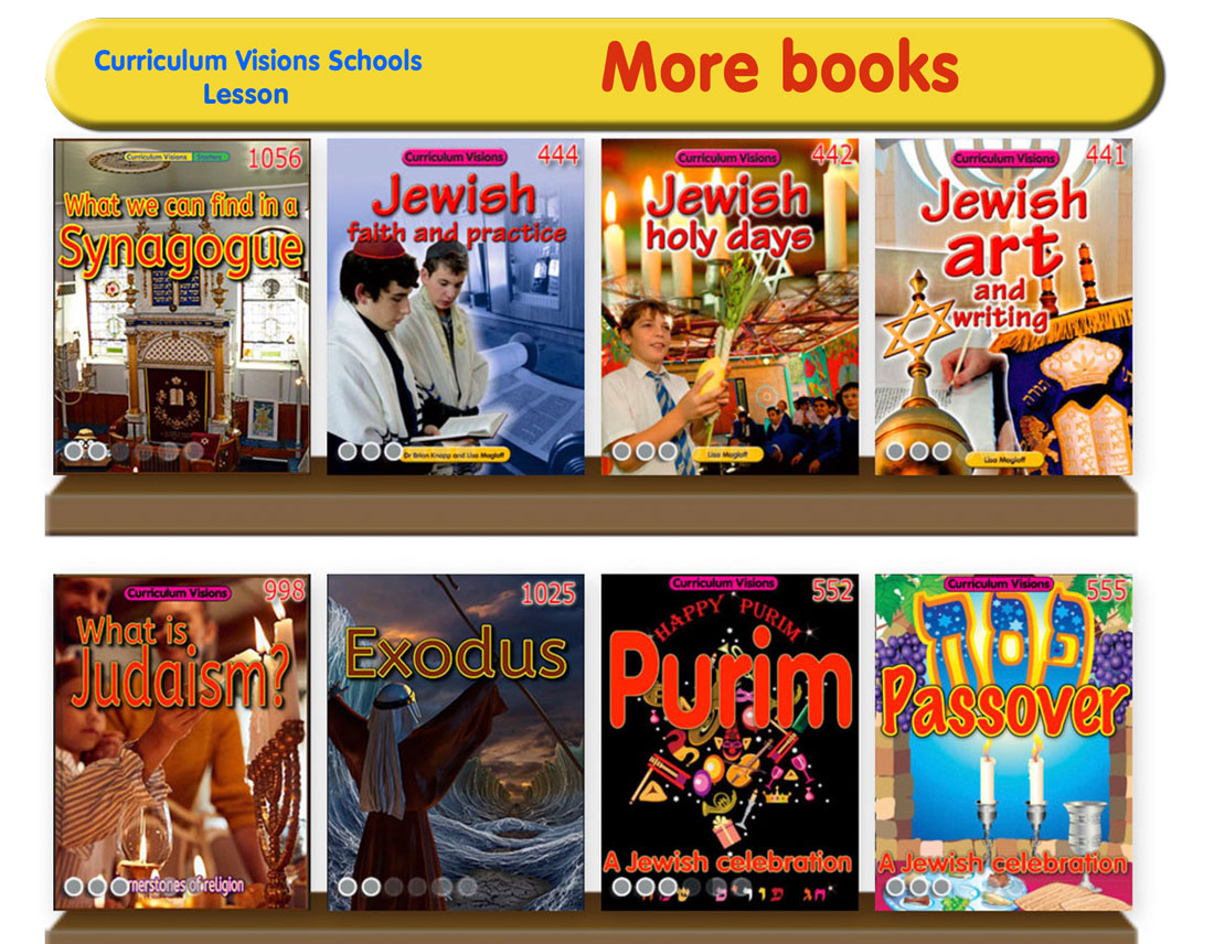 Curated library shelves