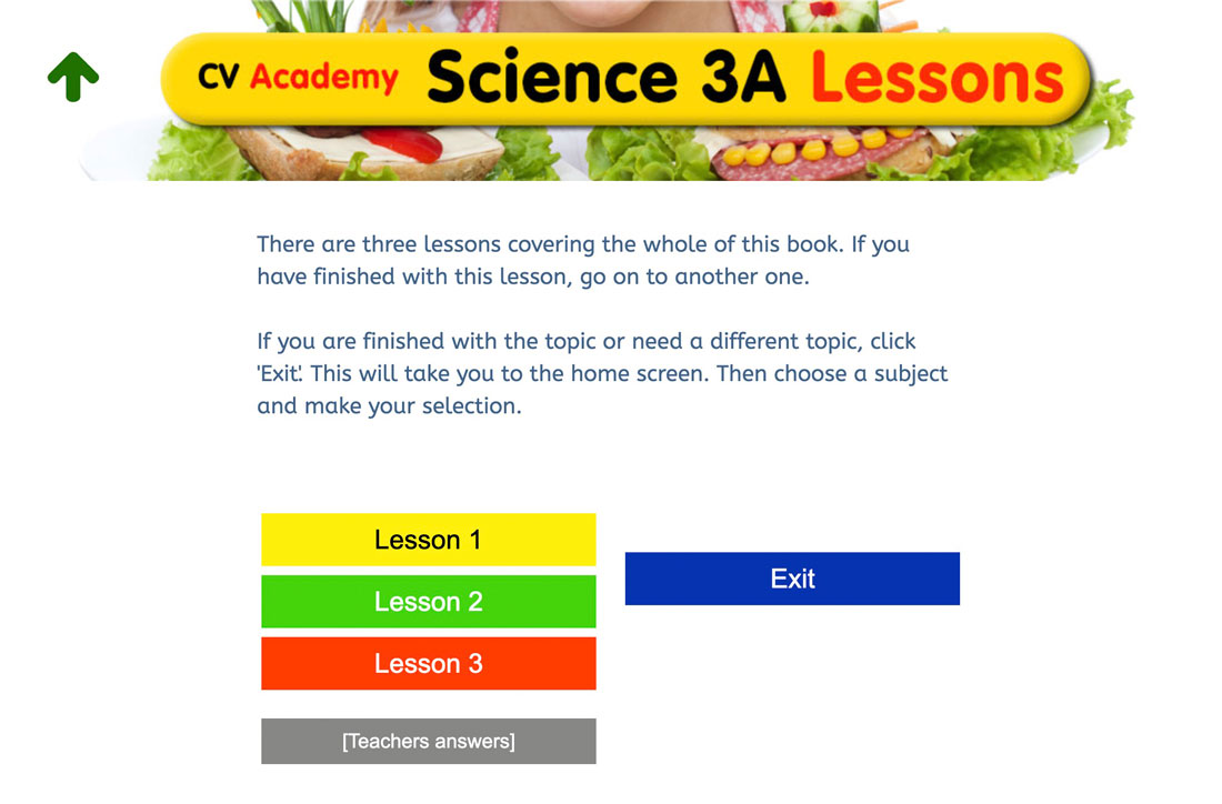 Lesson listing and worksheets