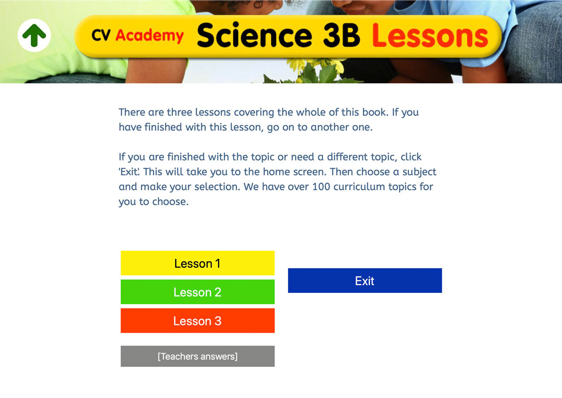 Lesson listing and worksheets