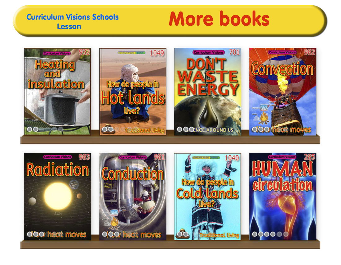 Curated library shelves