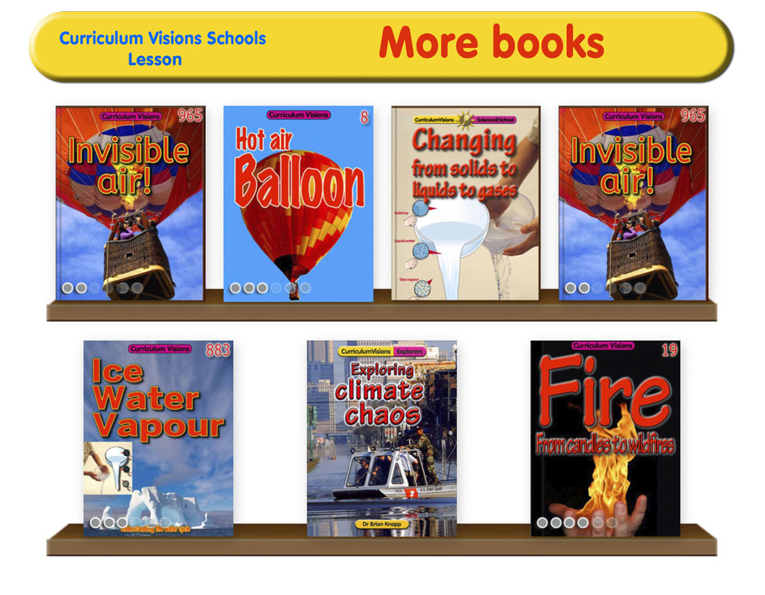 Curated library shelves