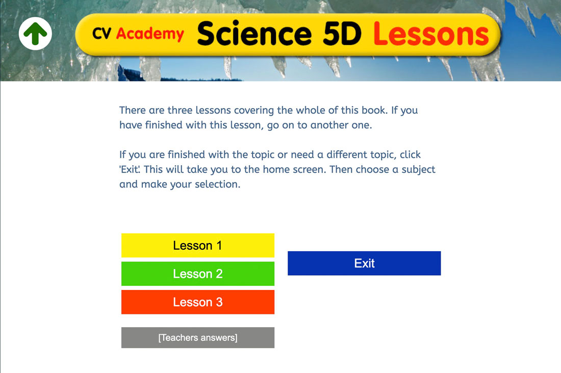Lesson listing and worksheets