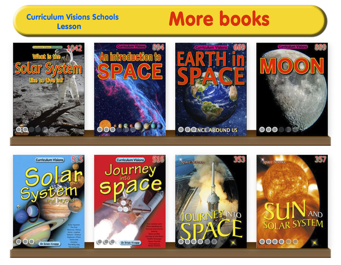 Curated library shelves