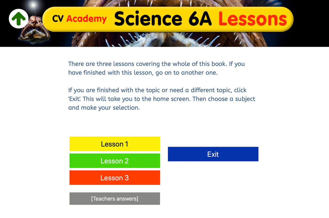 Lesson listing and worksheets