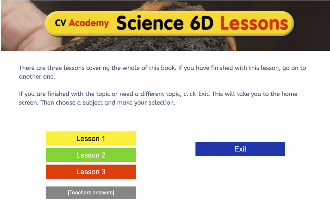 Lesson listing and worksheets