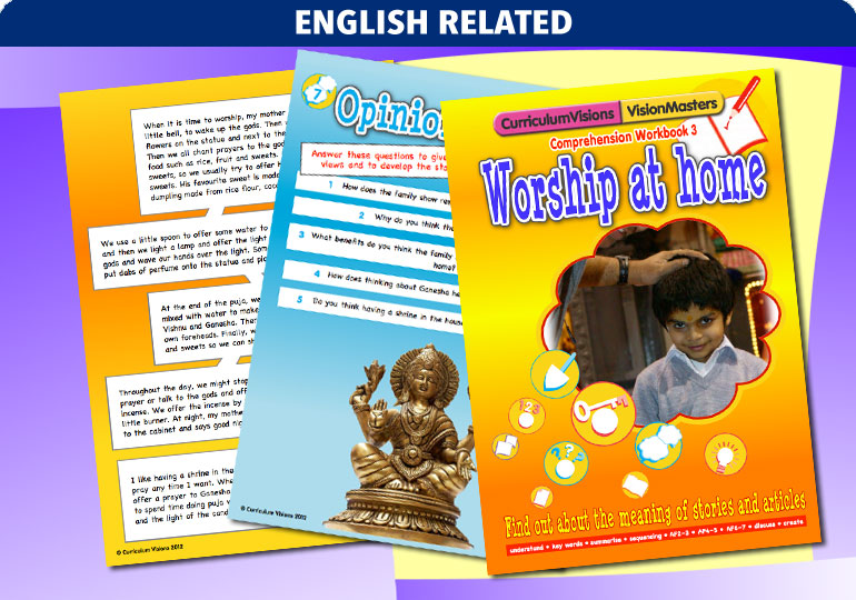 Curriculum Visions teacher hinduism hindu religion religious comprehension activity resource