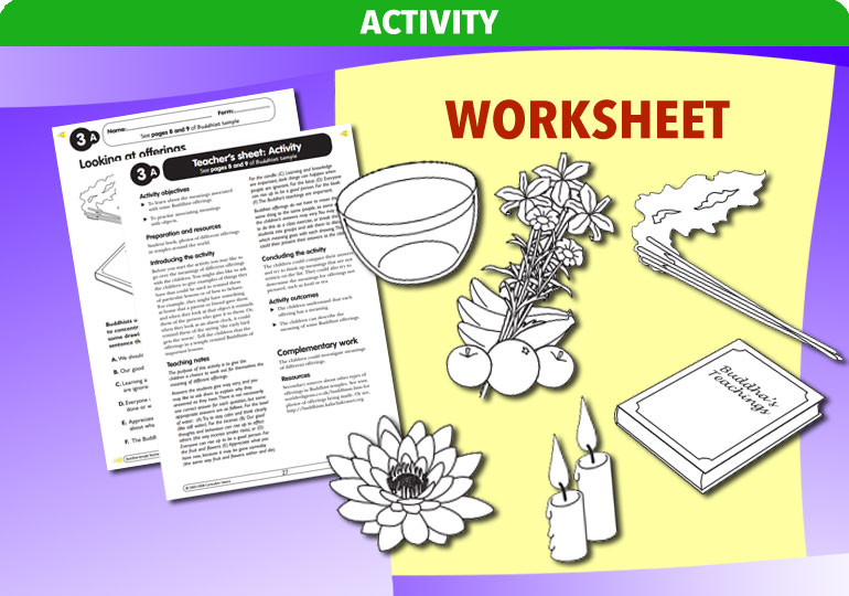 Curriculum Visions teacher buddhist buddhism religion religious worksheet resource