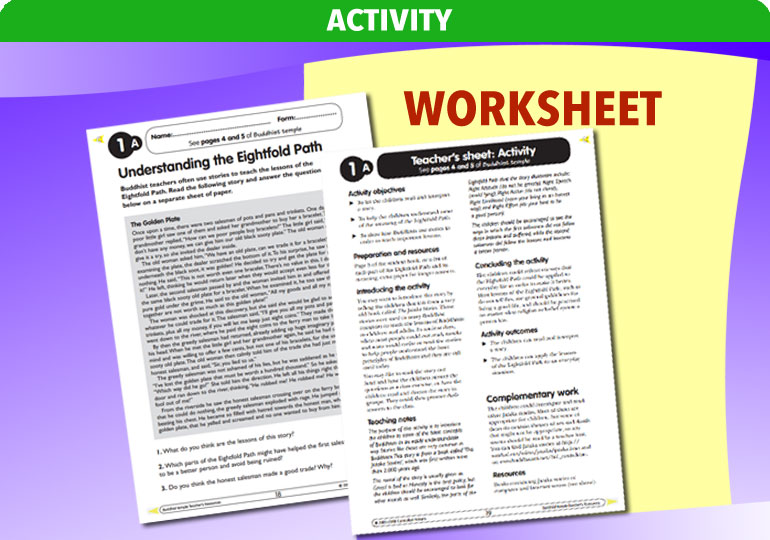 Curriculum Visions teacher buddhist buddhism religion religious worksheet resource