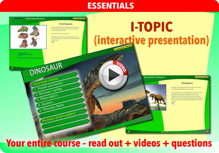 Curriculum Visions teacher dinosaurs, fossils, evolution, science history geography resource