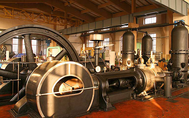 factory town steam power